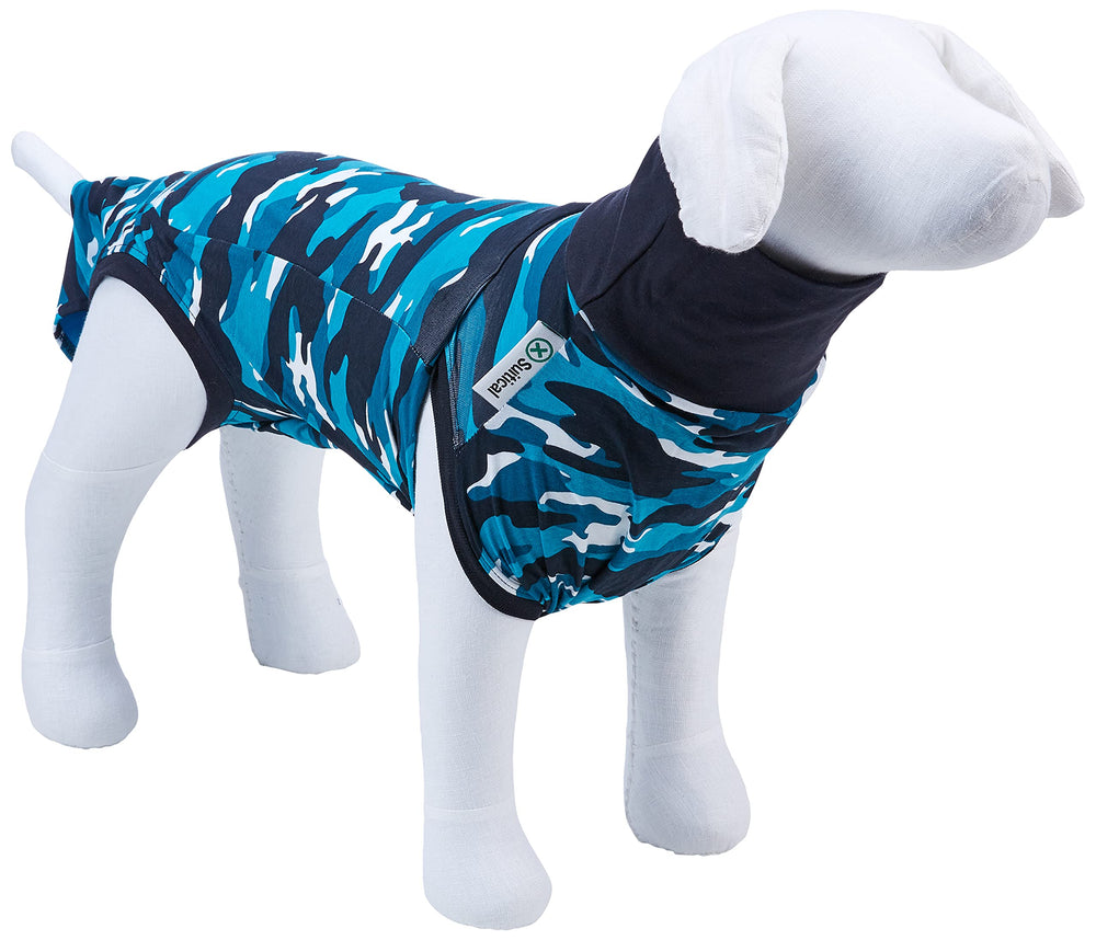 Suitical Recovery Suit snaps at tail base for easy on off