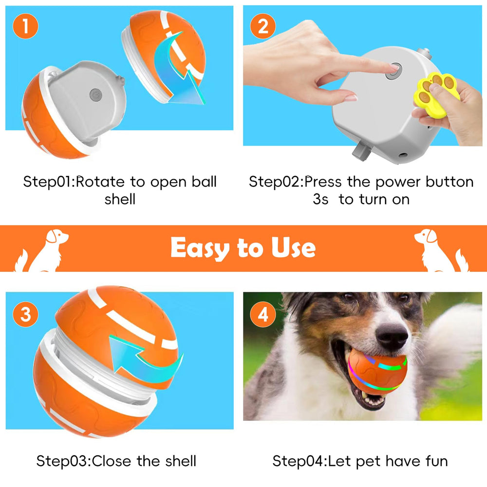 SUJF 3.2 inch diameter dog ball fits medium and large dogs for versatile play