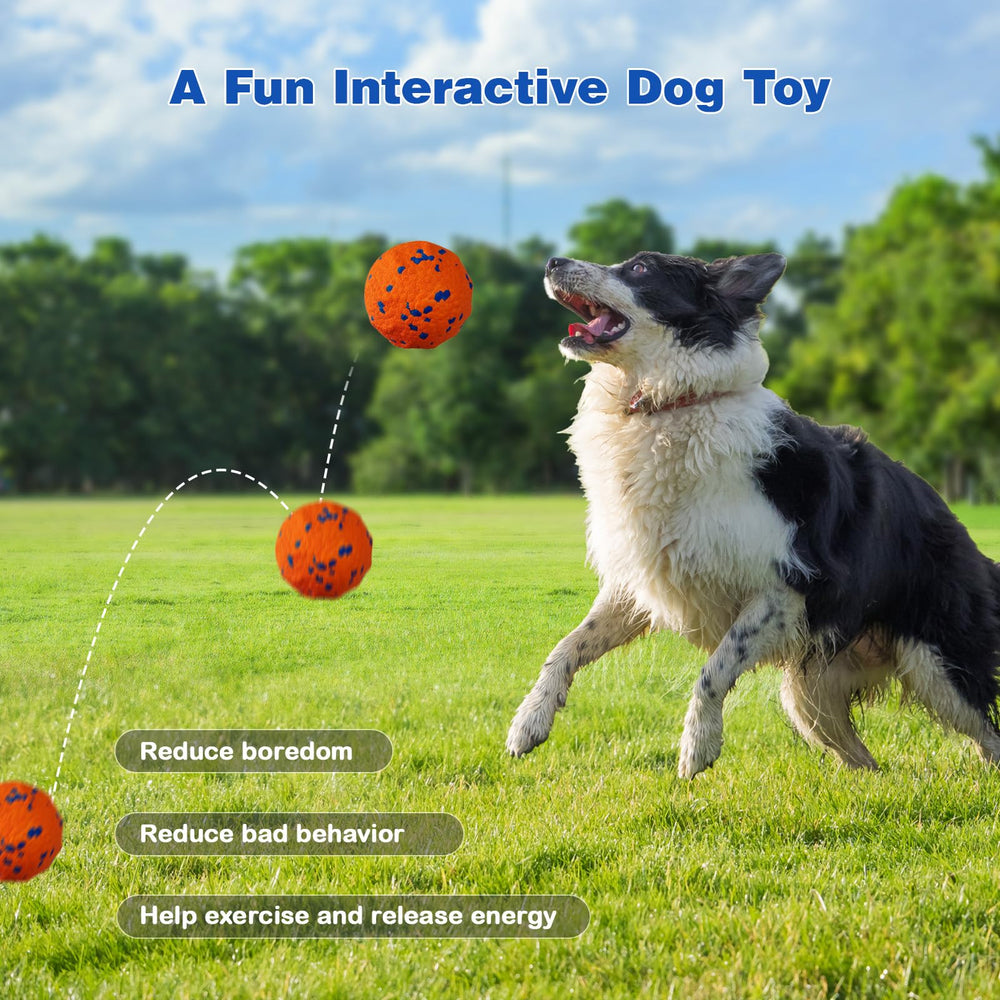 SUJF Interactive Dog Ball bounce action; keeps medium to large dogs entertained.