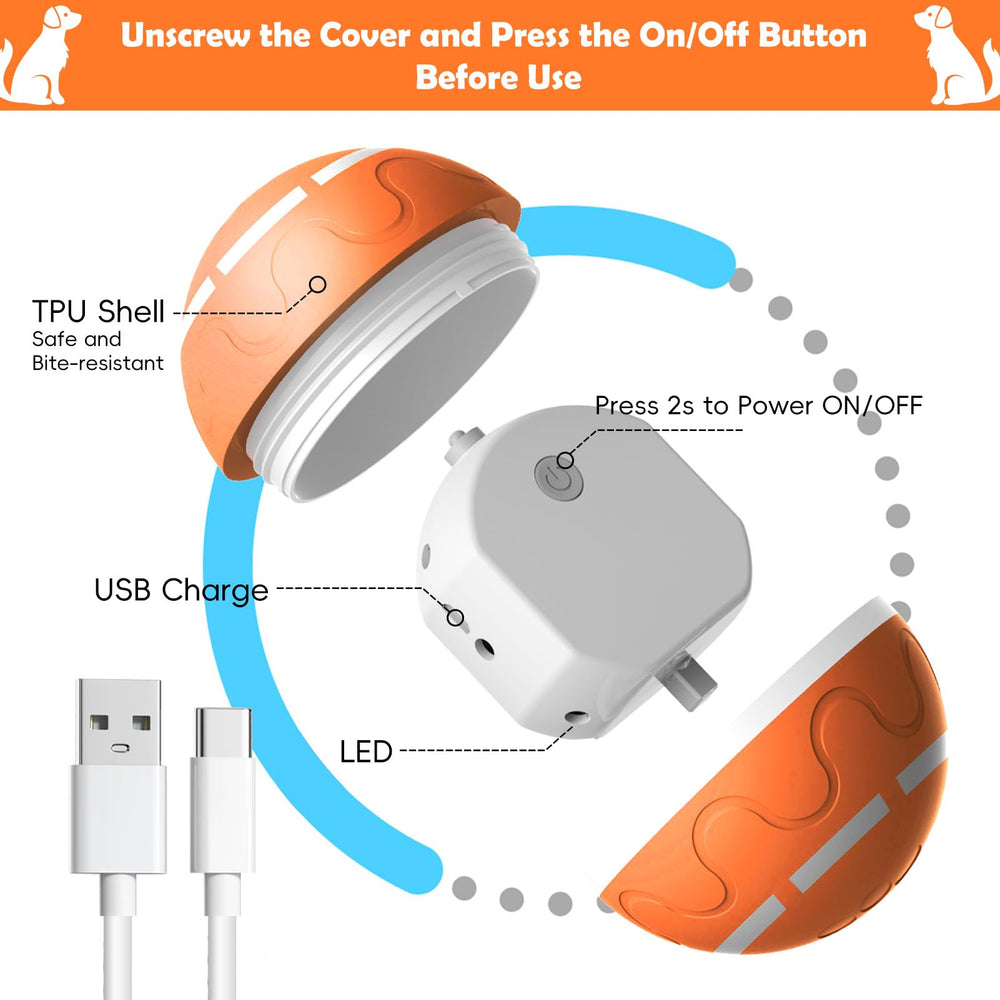 SUJF dog ball offers multiple modes to match your dog's play style.