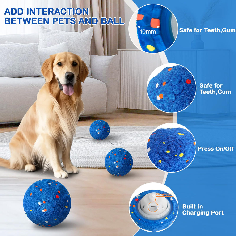 SUJF interactive dog ball side action demonstrates versatile play and training potential