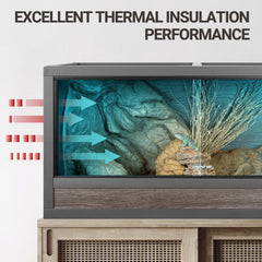SUKEOPET Woodern Reptile Enclosure ventilation mesh ensures airflow while maintaining secure containment.