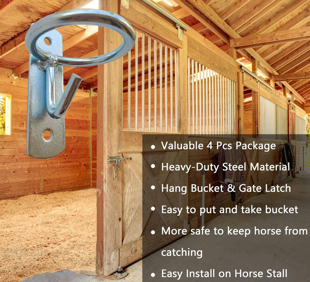 SUKEYME water bucket holder stable view keeps buckets accessible and reduces tipping.