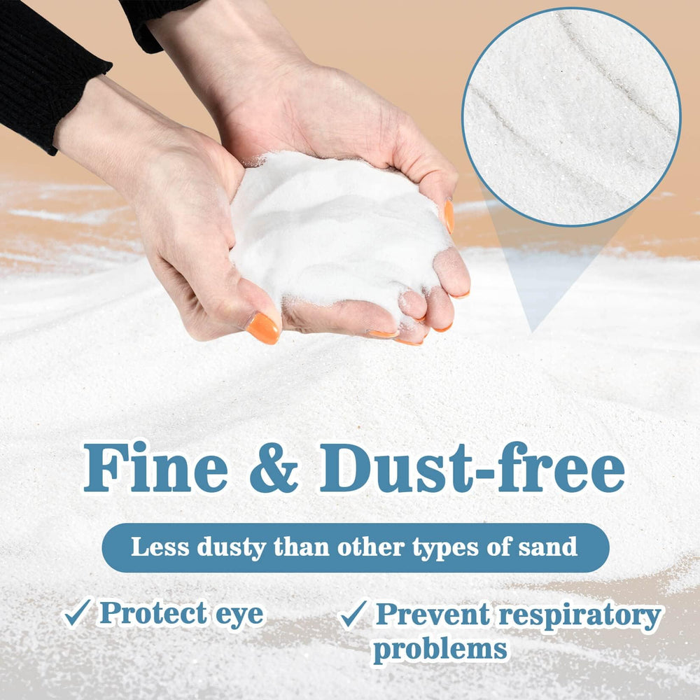 Sukh silica sand dust-minimized image demonstrates reduced irritation for tiny pets