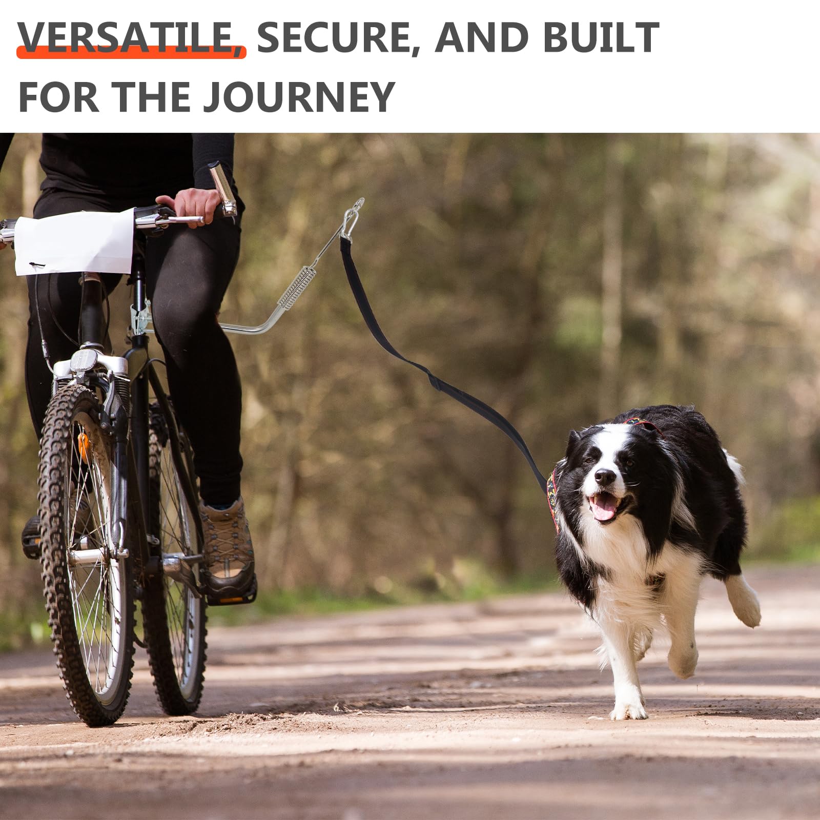 Sukubiui Hands-Free Riding enables relaxed control during rides with a dog