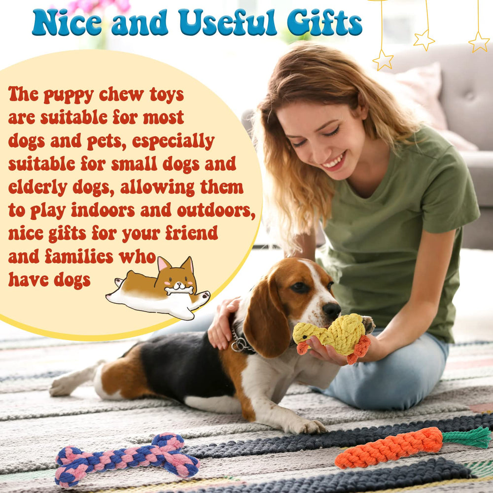 Sumind dog rope toy bear for indoor outdoor play and dental fun