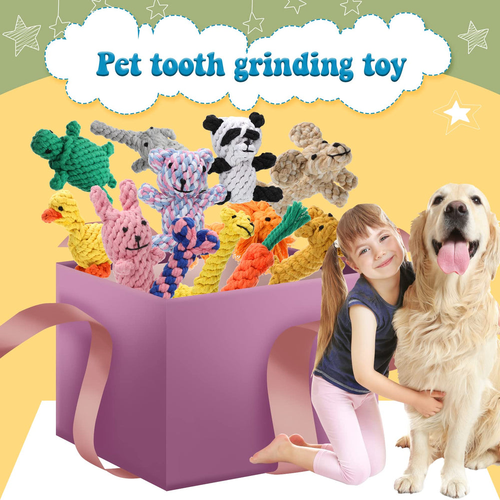 Sumind dog rope toy duck for gnawing and fetch