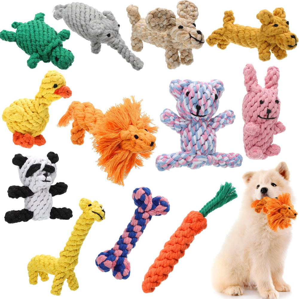 Sumind dog rope toy giraffe for interactive play and teething