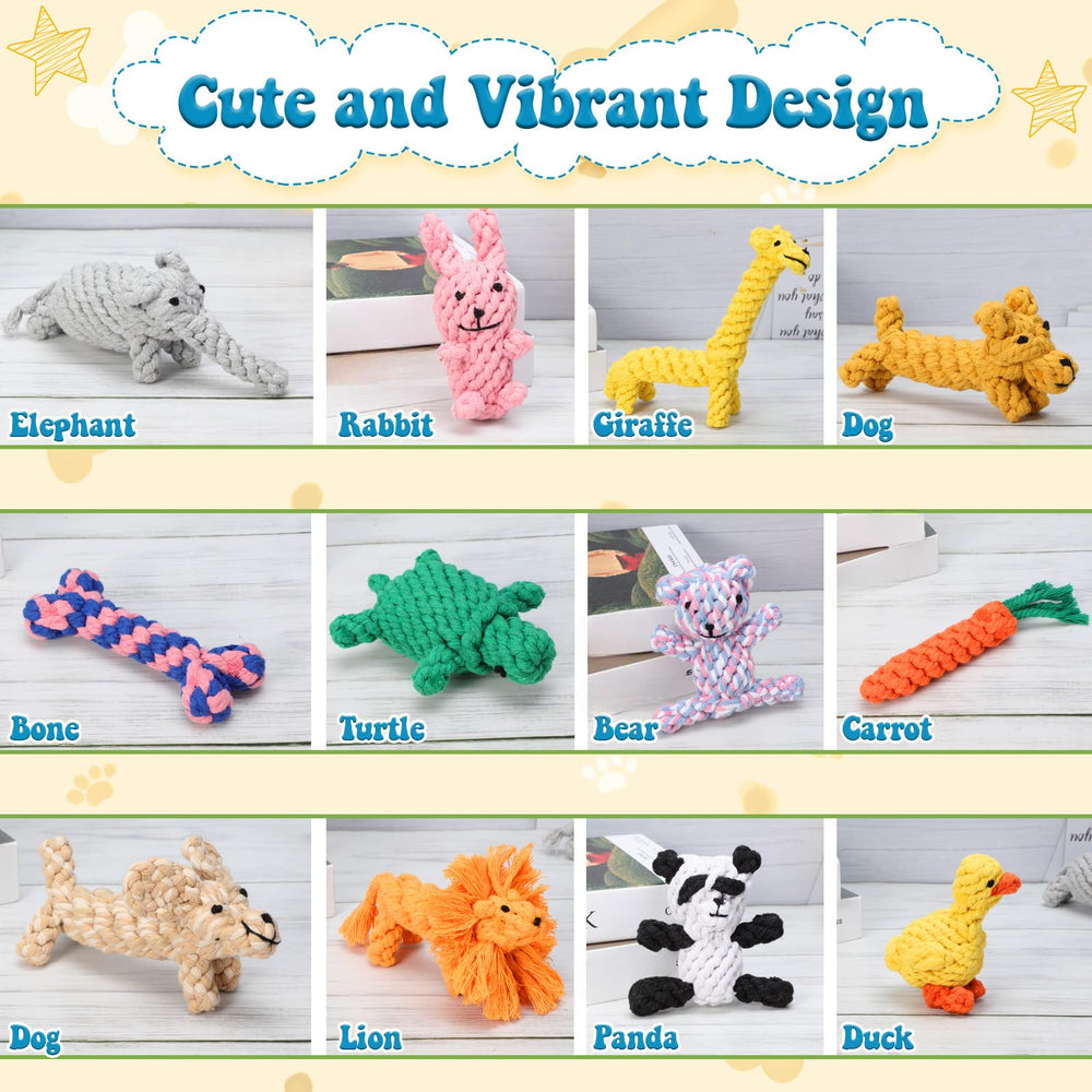 Sumind dog rope toy panda for teething relief and interactive games
