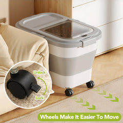 Summark airtight lid with four latches ensures secure sealing.