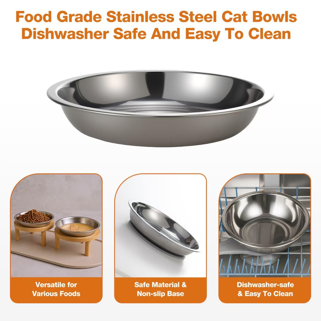 Summark dining setup shows balanced feeding for cats and puppies with elevated bowls.
