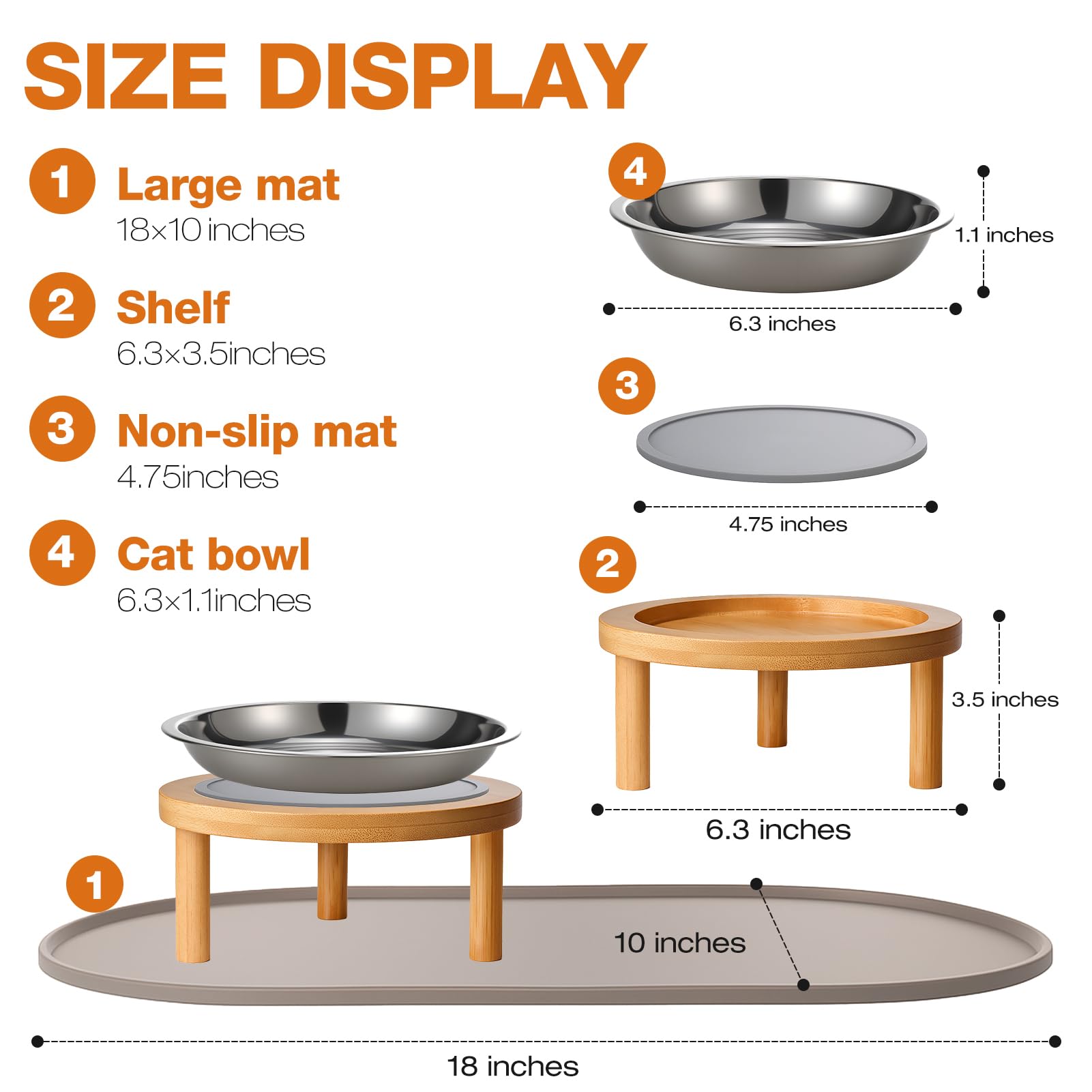 Summark cat bowls are dishwasher safe for quick, hygienic cleanup after meals.