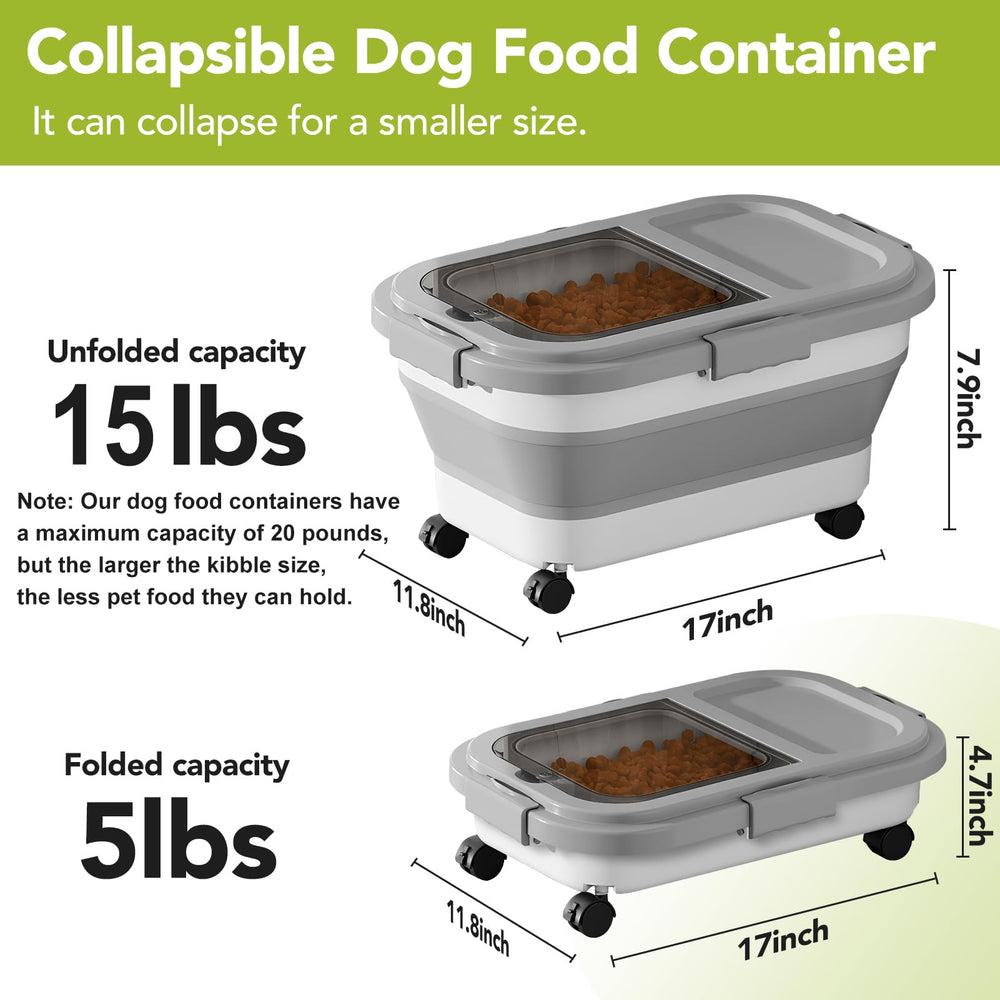 Summark multi-purpose dry food storage suitable for staples besides pet food.