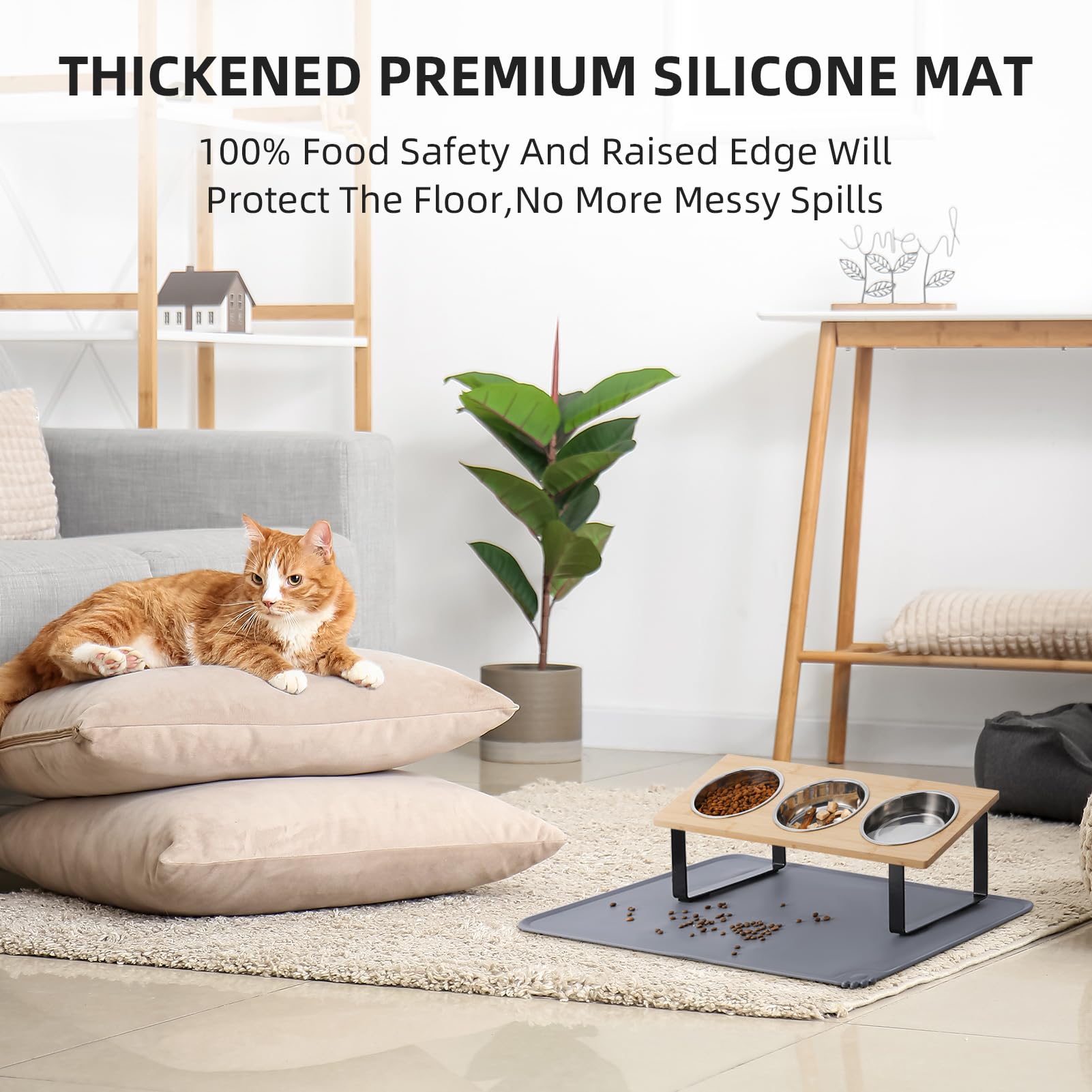 Summark 15-degree tilt design promotes easy dining posture.