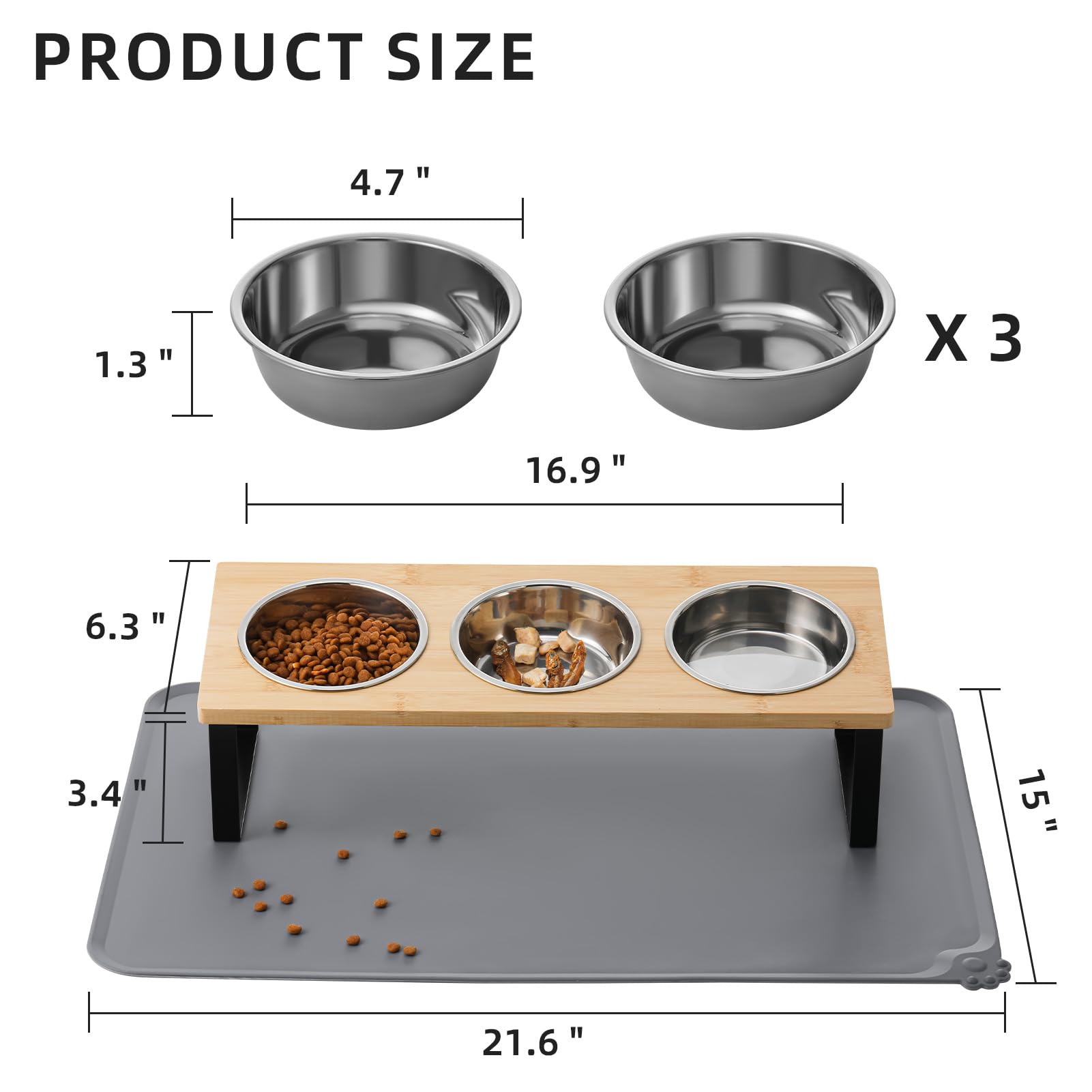 Summark wooden dining stand is durable and water-resistant.