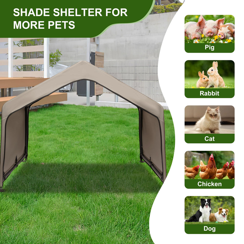 Summertrail easy-assembly-dog-house-no-tools demonstrates tool-free setup in minutes.