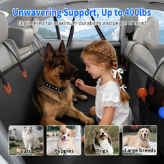 SummitGo anti-scratch-back-seat-cover protects upholstery from claws and hair