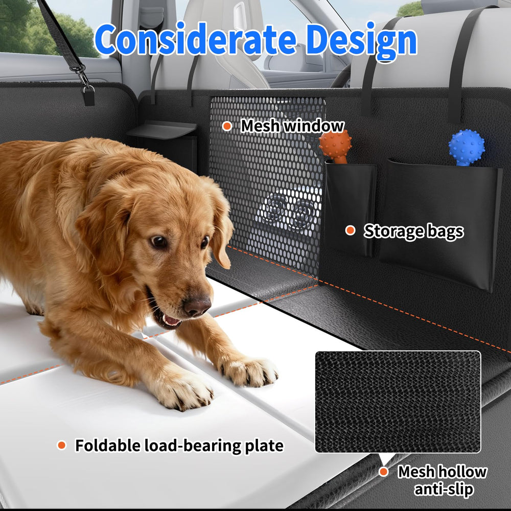 SummitGo breathable-window-dog-seat-cover maintains airflow for pet comfort