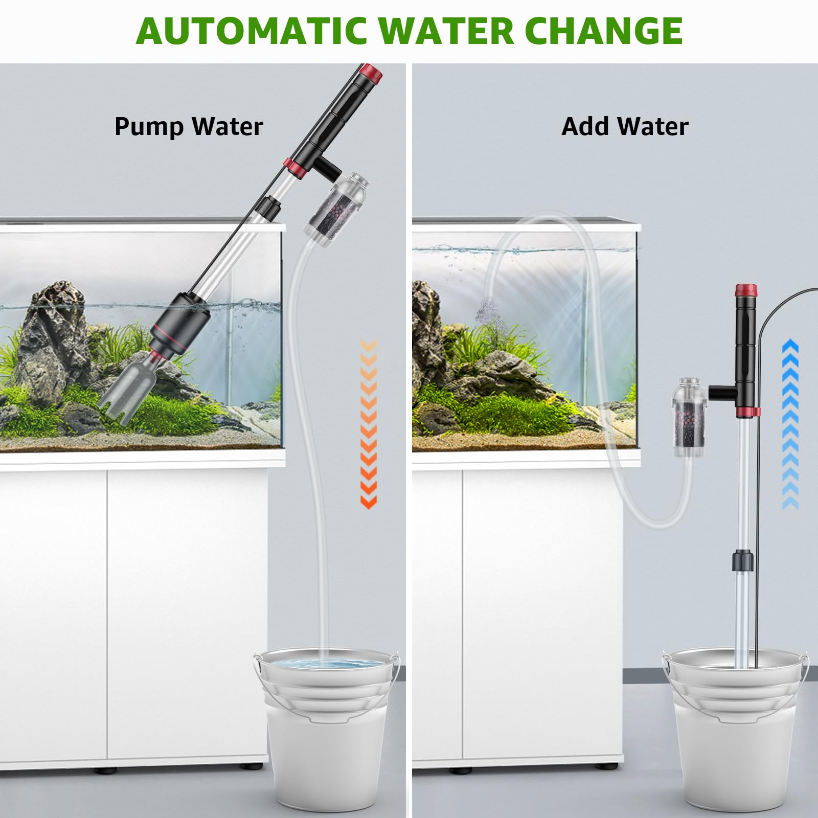 Suness 8-in-1 design enables multiple tank tasks in one device.