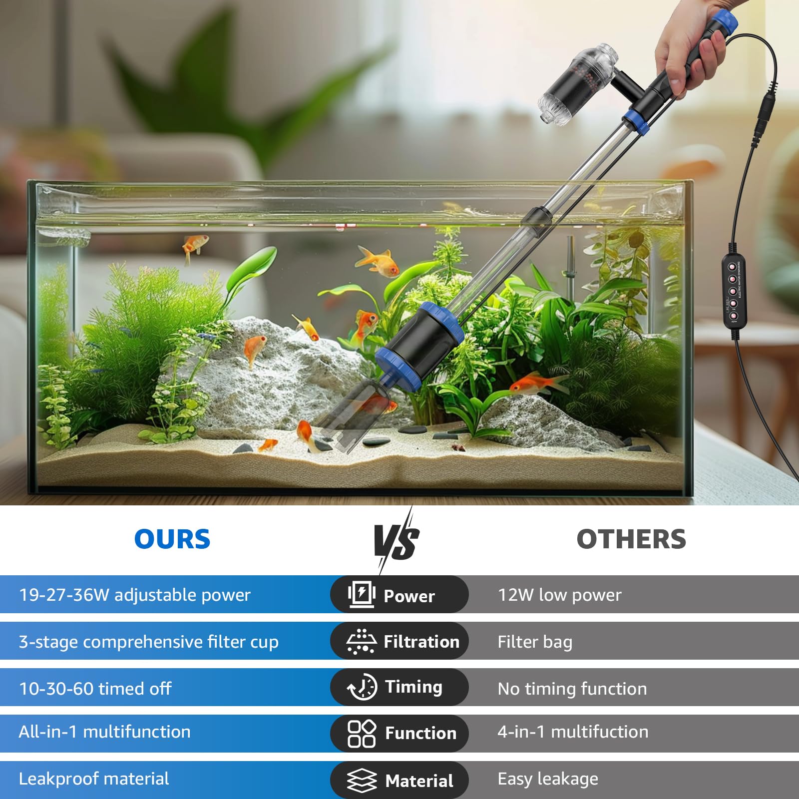 Suness accessory kit includes multiple heads and filters for convenience