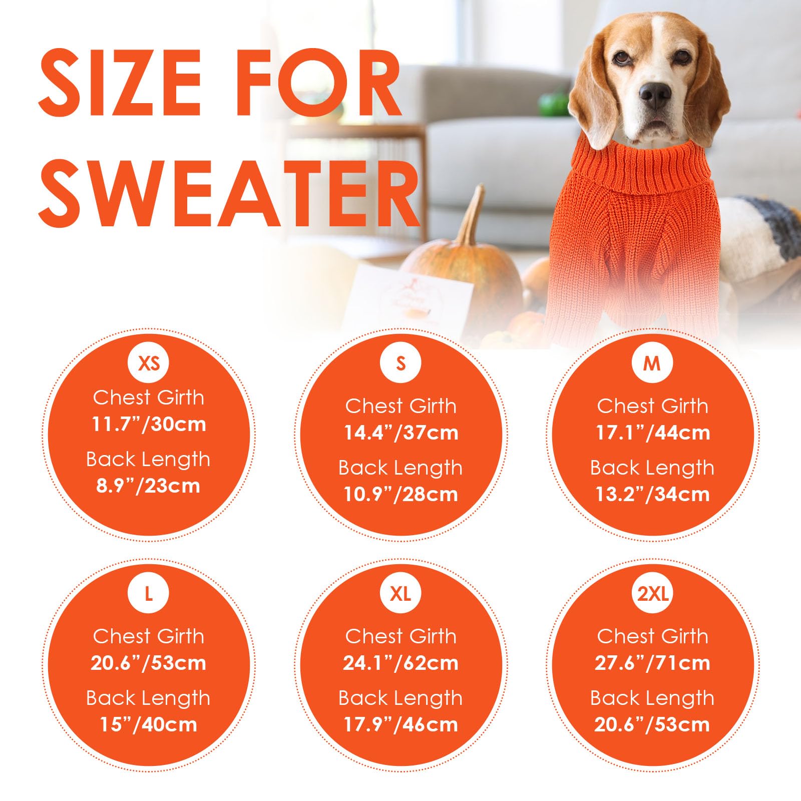 SUNFURA all-breed-knitwear fits chihuahua to retriever with cozy warmth.