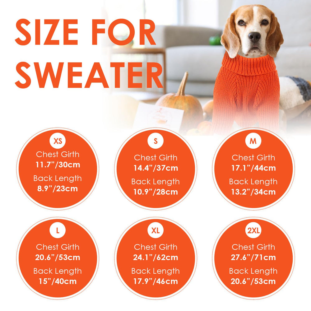 SUNFURA all-breed-knitwear fits chihuahua to retriever with cozy warmth.