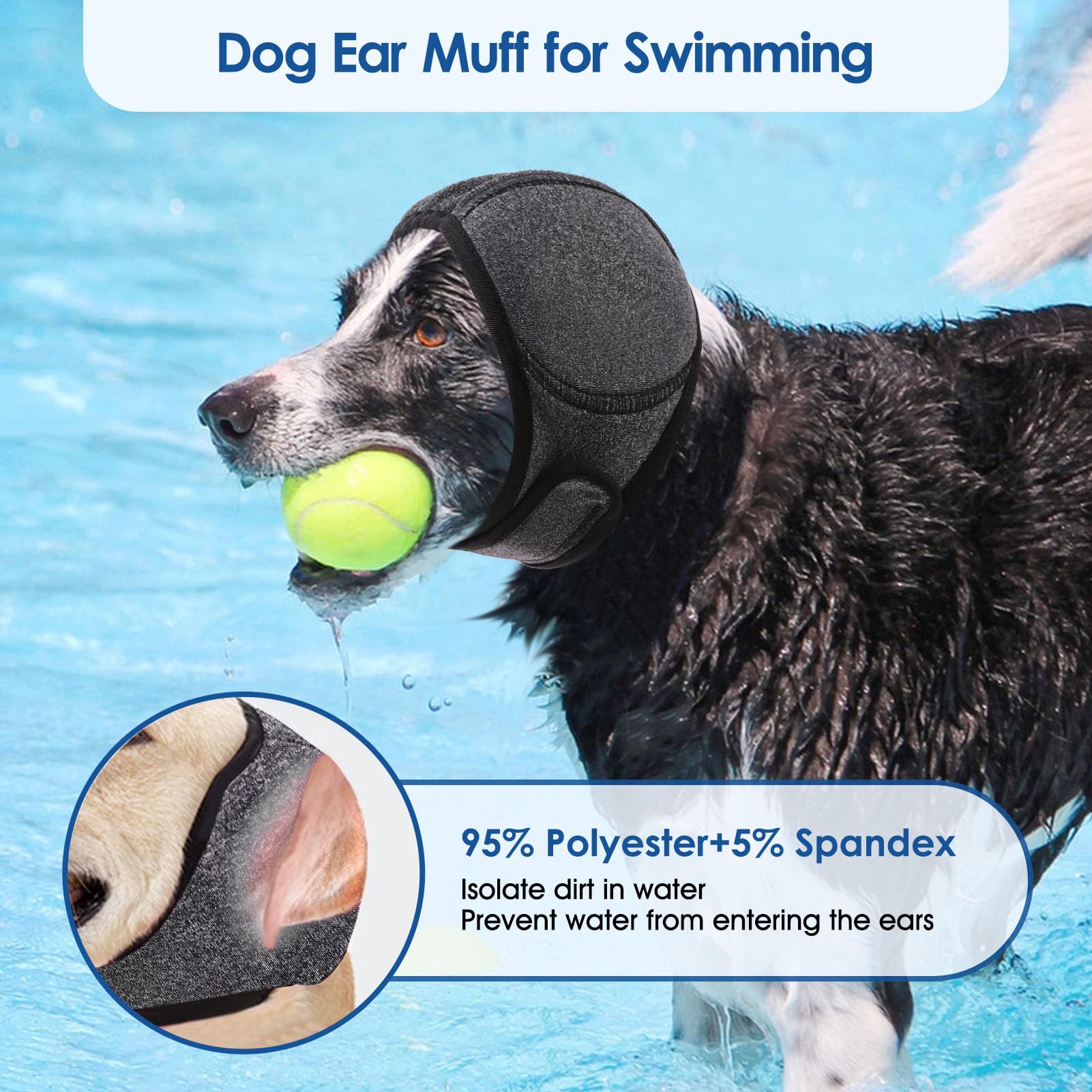 SUNFURA Dog Calming Hoodie adjustable-fit design provides snug feel during outings.