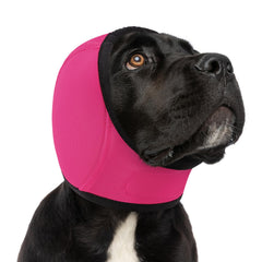 SUNFURA dog calming hoodie front view with adjustable fit for anxious dogs.