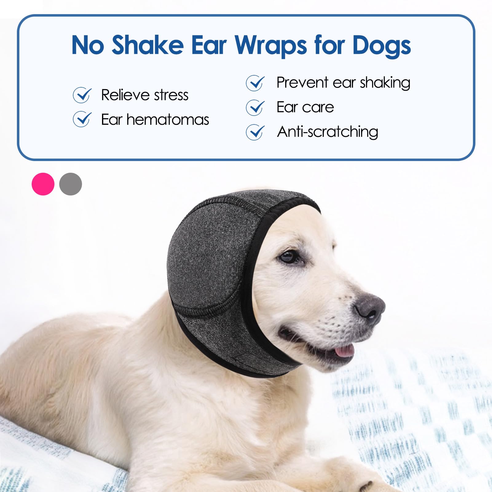 SUNFURA hematoma wrap close-up shows secure head coverage during healing.