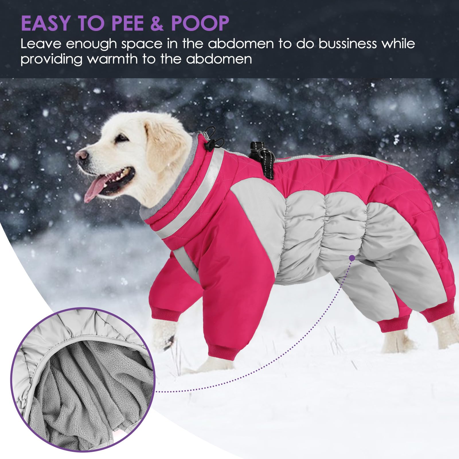 SUNFURA back zipper enables quick on/off during busy mornings.