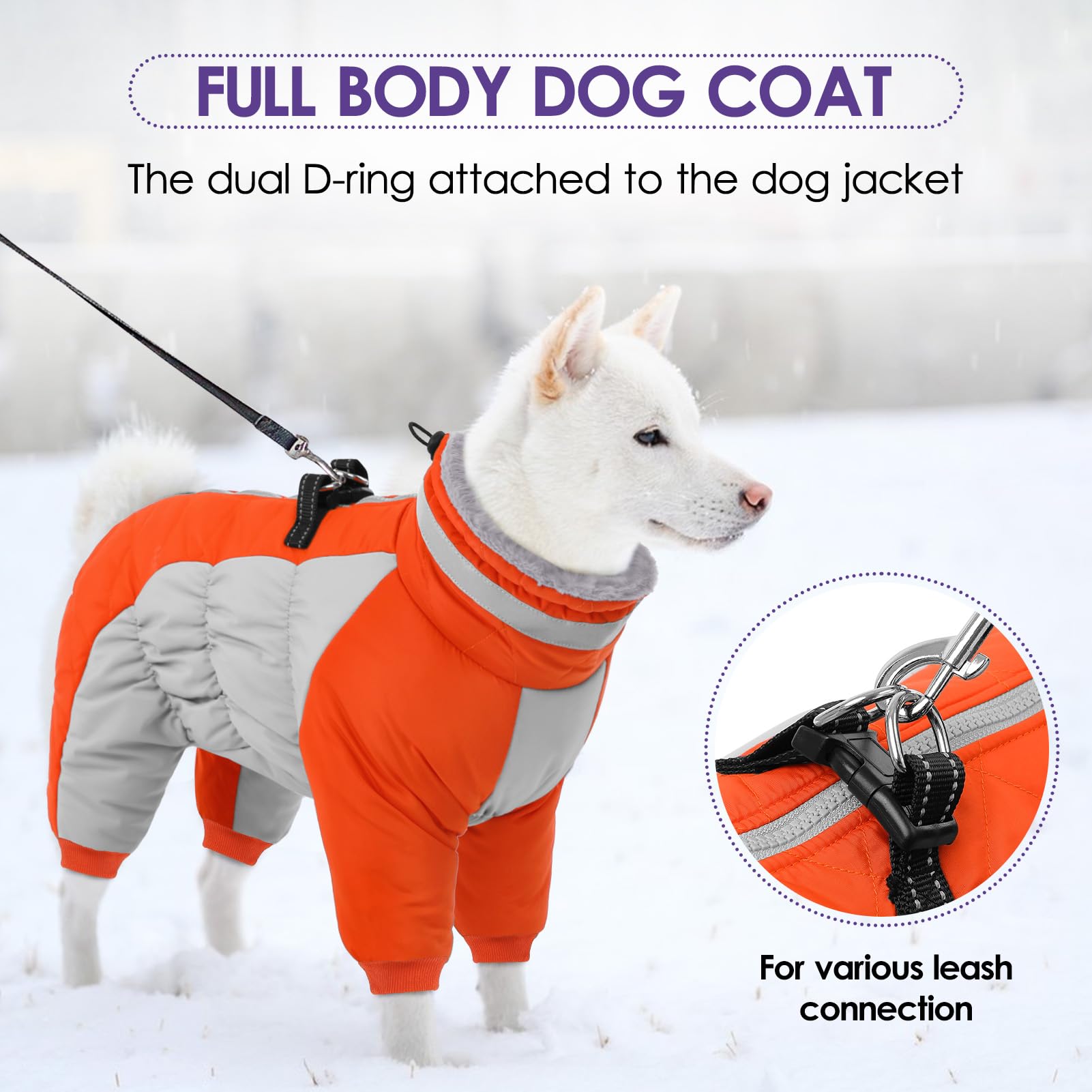 SUNFURA elastic belly and cuffs ensure secure fit and convenient bathroom breaks