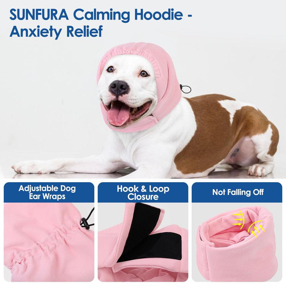 SUNFURA ear wrap hematoma keeps ears covered for post-surgery comfort and protection.