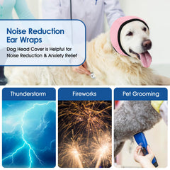 SUNFURA Dog Ear Wraps noise protection focus for anxiety-reducing comfort during storms