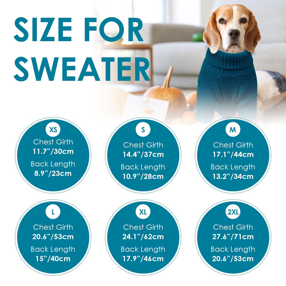 SUNFURA holiday knit sweater ideal for fall and winter celebrations on dogs.
