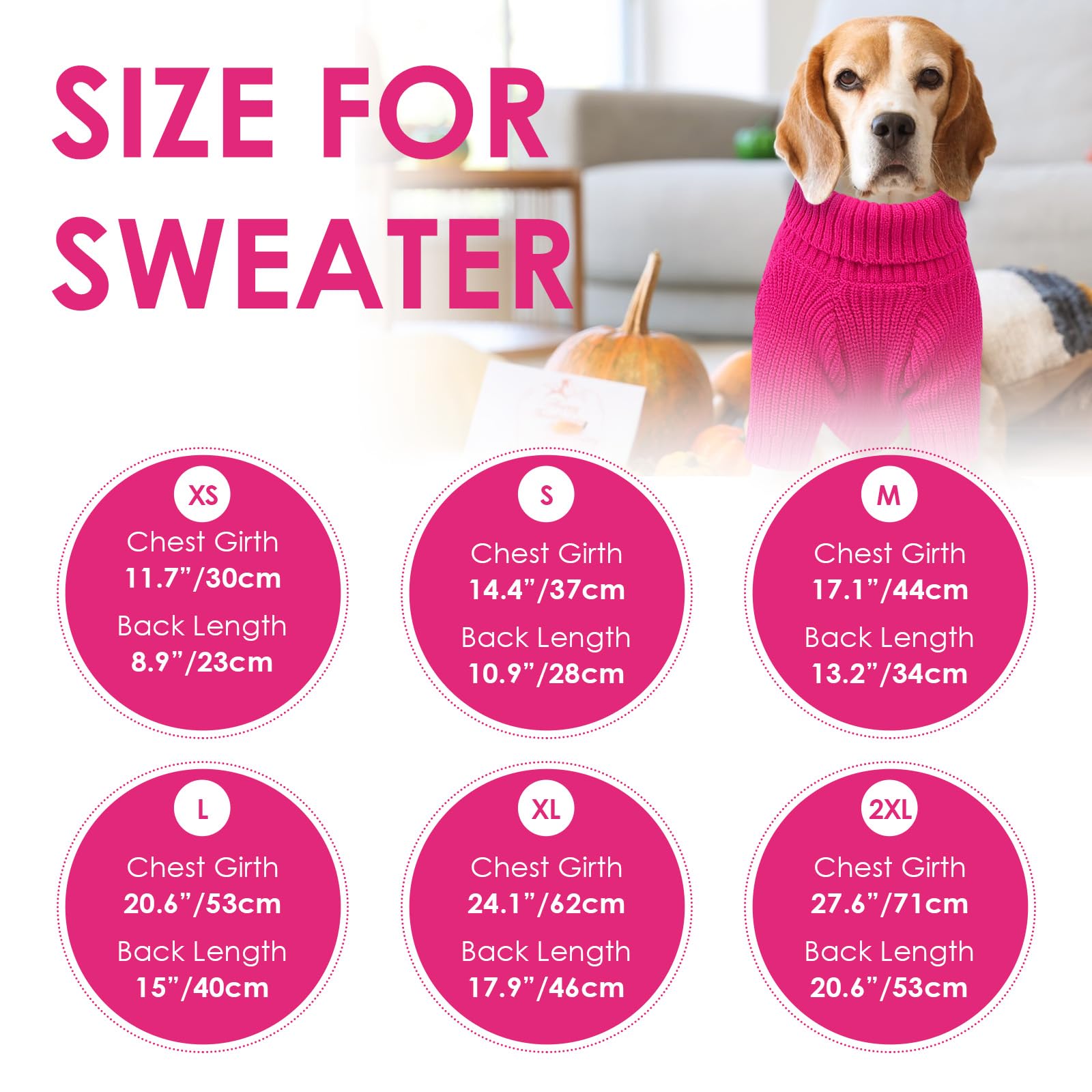 SUNFURA dog sweater xl abdomen opening for easy potty breaks