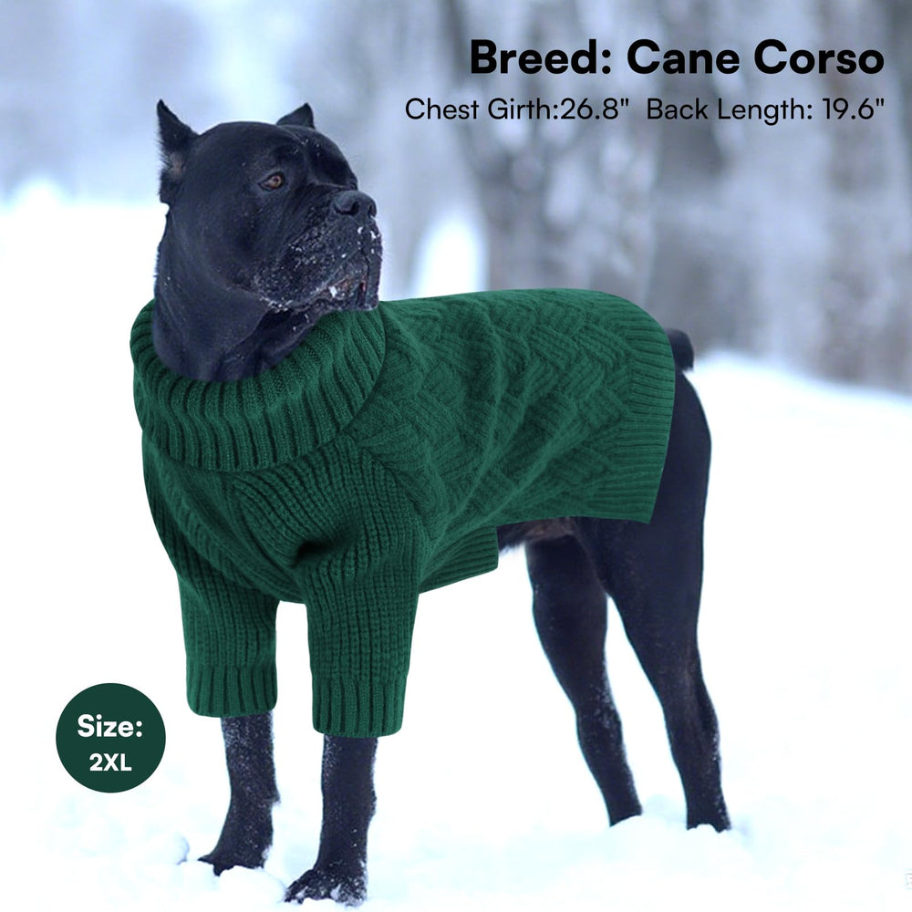 SUNFURA dog sweater machine washable knitwear highlights easy care