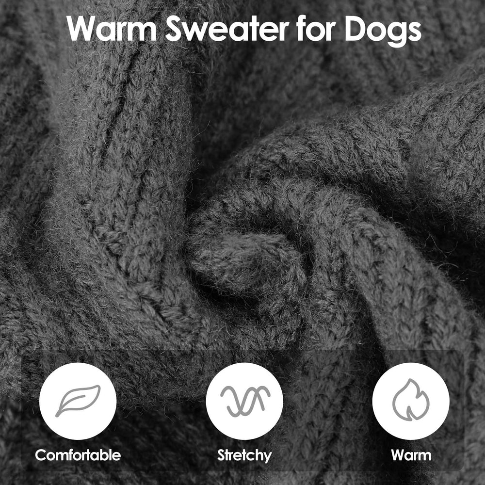 SUNFURA dog sweater xl two-sleeve design offers full coverage warmth