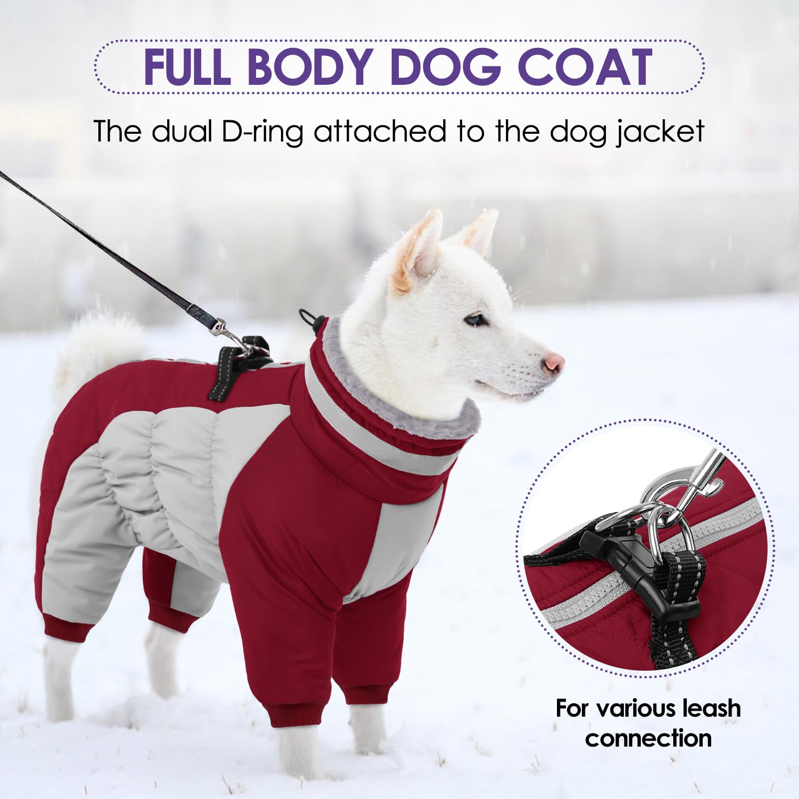 SUNFURA furry collar tighten feature seals out cold air.