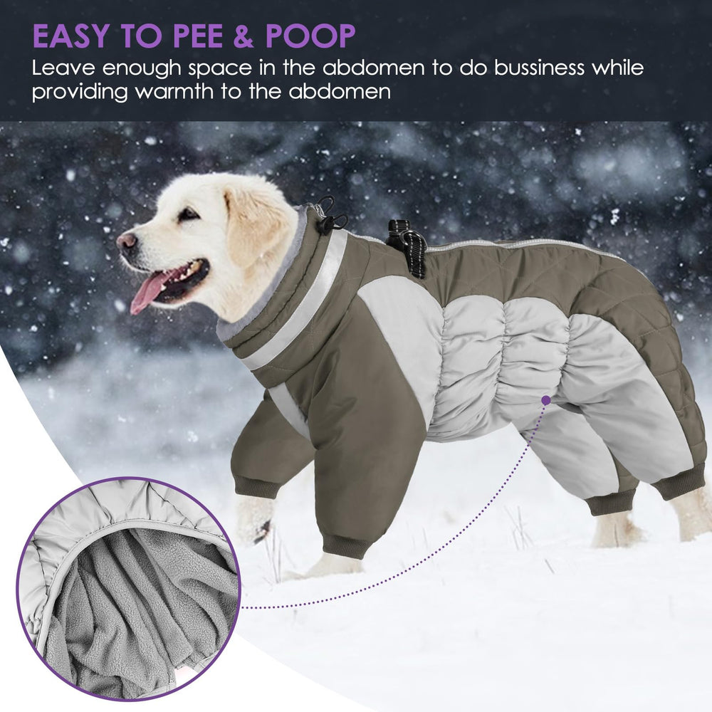 SUNFURA harness-compatible design fits large breeds for secure walking