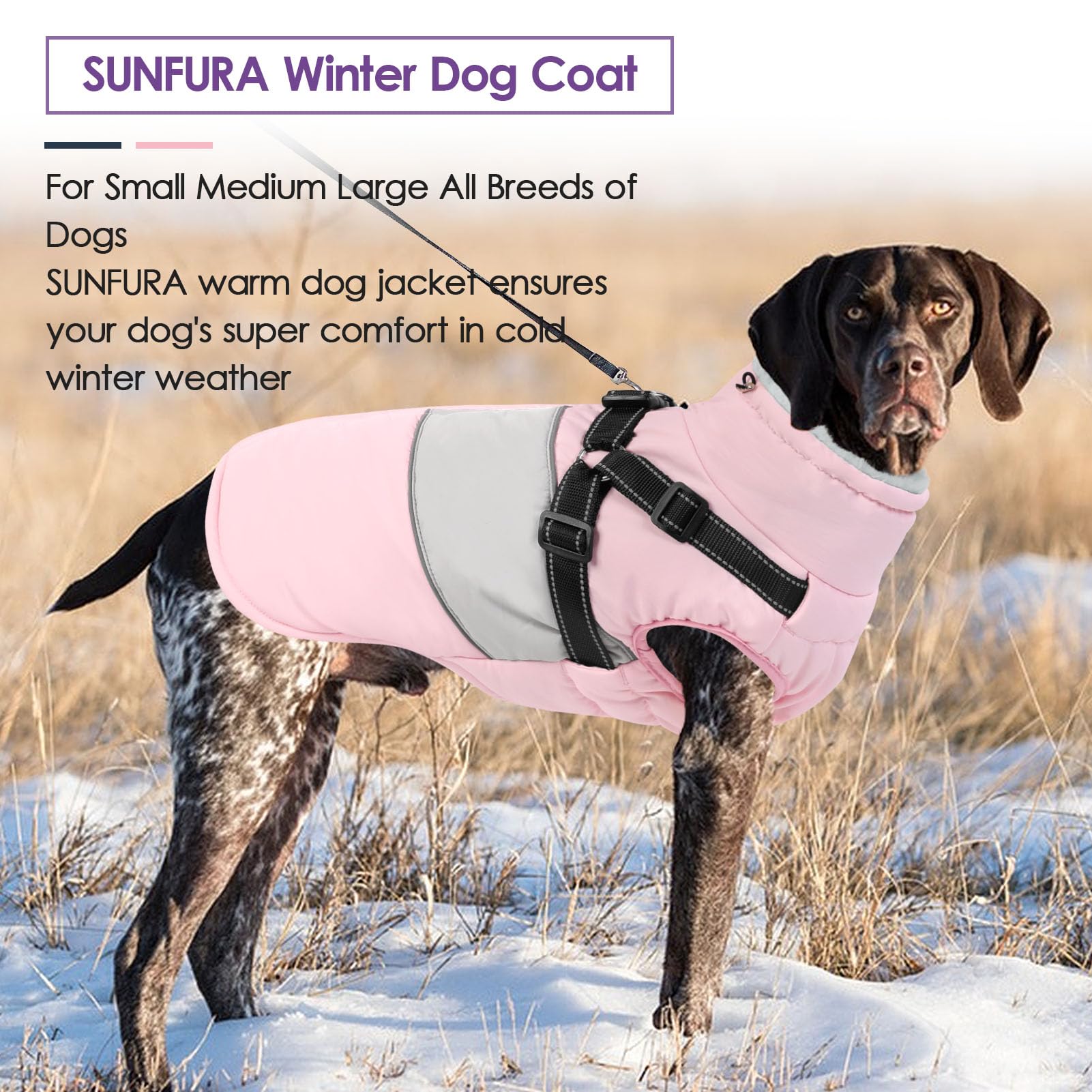 SUNFURA pink XS coat adds style while keeping warmth on chilly days