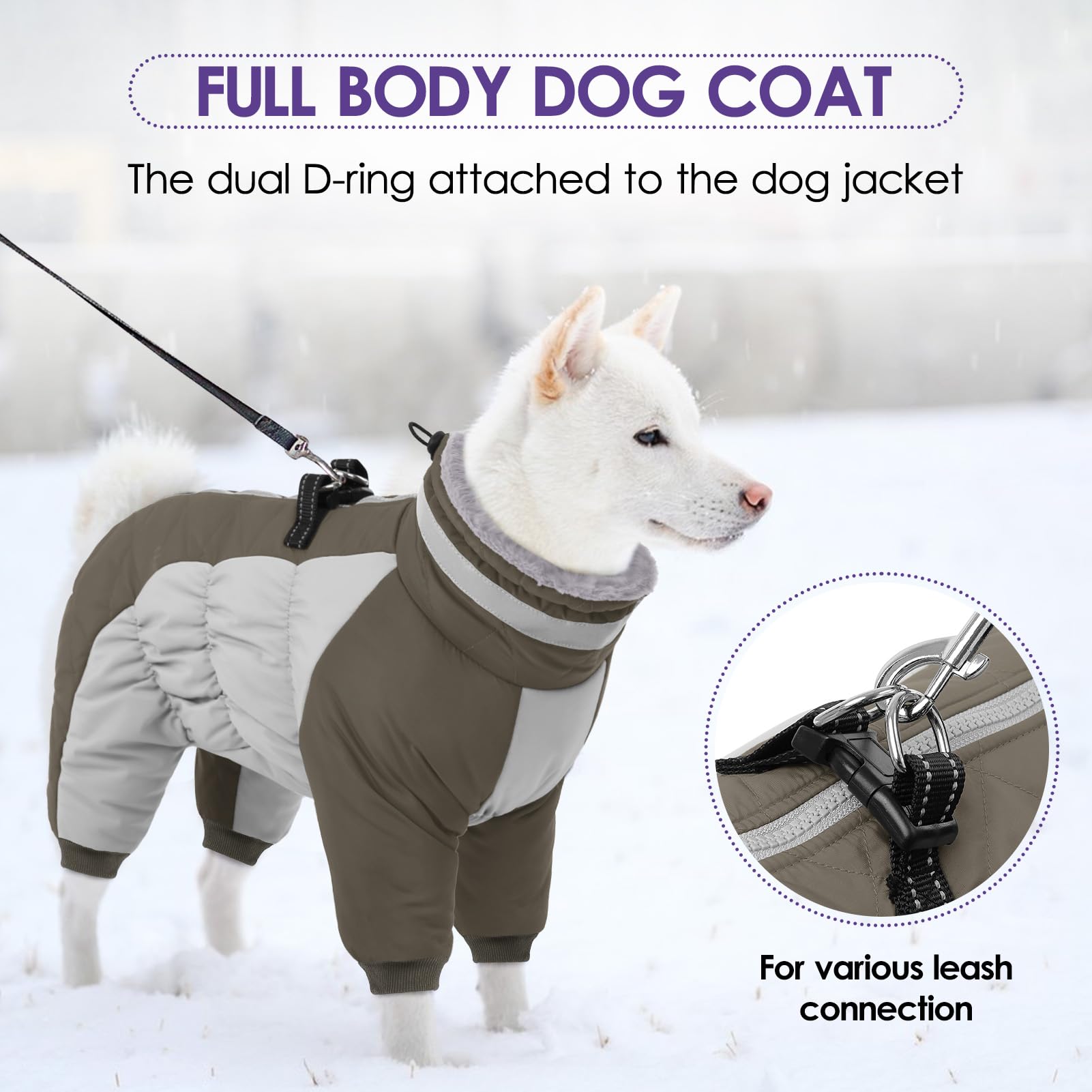 SUNFURA reflective neckline and zipper closure boost visibility and easy on/off