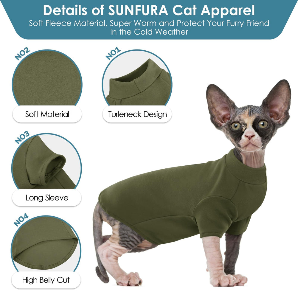 Sunfura fabric closeup – ArmyGreen M sweater texture emphasizes soft, stretchy warmth.