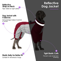 SUNFURA water-resistant fabric dog coat shows durable protection in wet weather