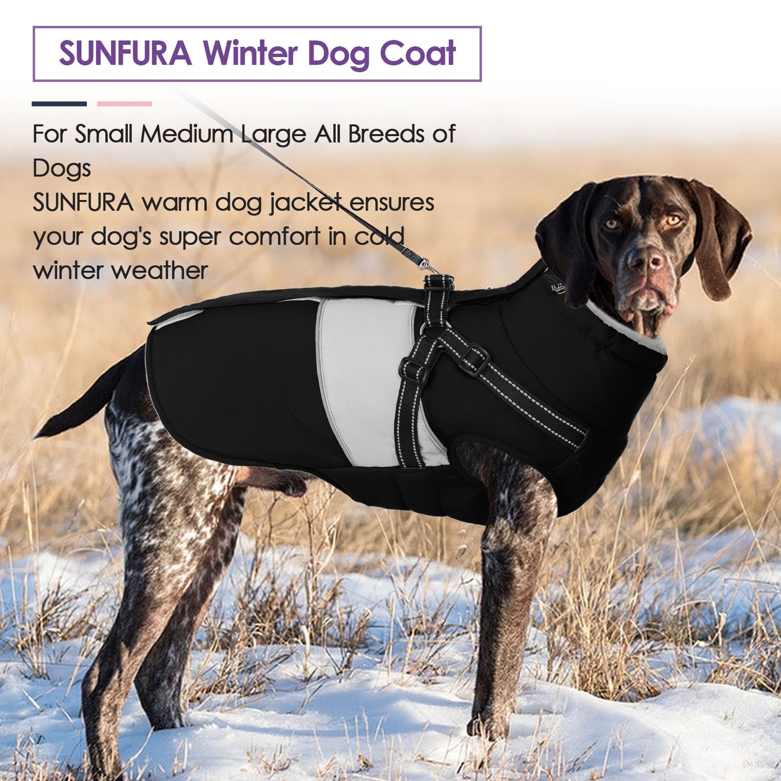 SUNFURA windproof furry collar with elastic drawstring seals warmth