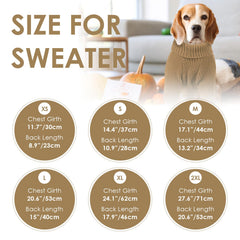 SUNFURA XXL dog sweater camel abdomen opening for convenient bathroom breaks