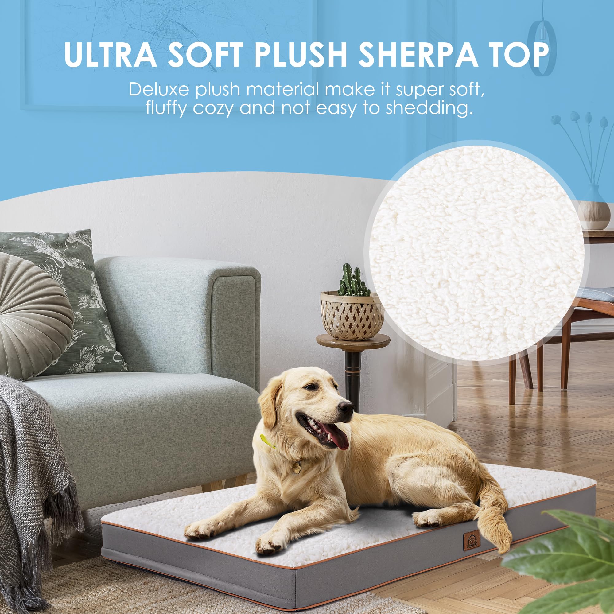 Sunheir bed cover bottom with anti-slip granules for steady placement and quiet use.