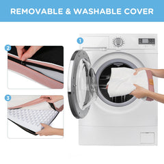 Sunheir dog bed cover machine washable for easy cleaning.