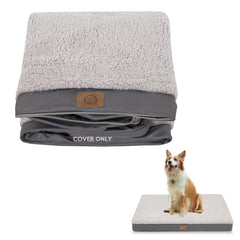 Sunheir washable dog bed cover with soft plush fabric for cozy naps.