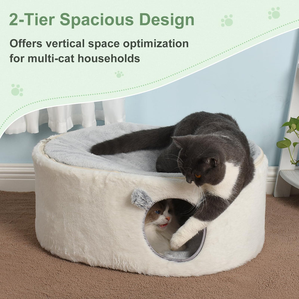 Sunhoo elevated cat bed washable cover for easy cleaning