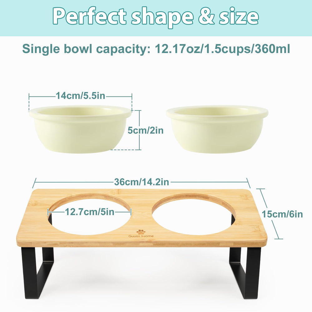 Sunhoo cat bowls in use for pet food and water feeding